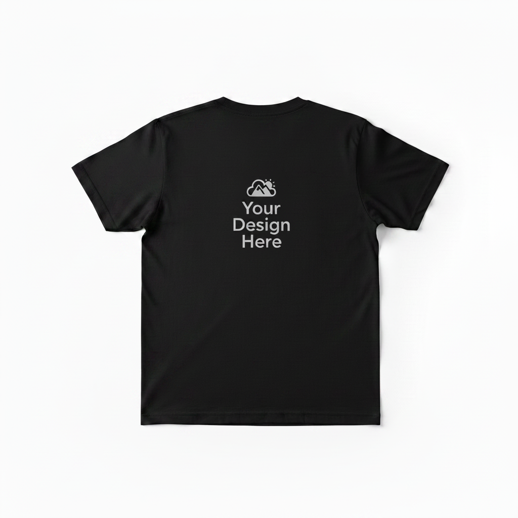 Custom Press - Black Shirt Full Back Tall