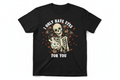 I Only Have Eyes For You - Black Tee Flat Lay